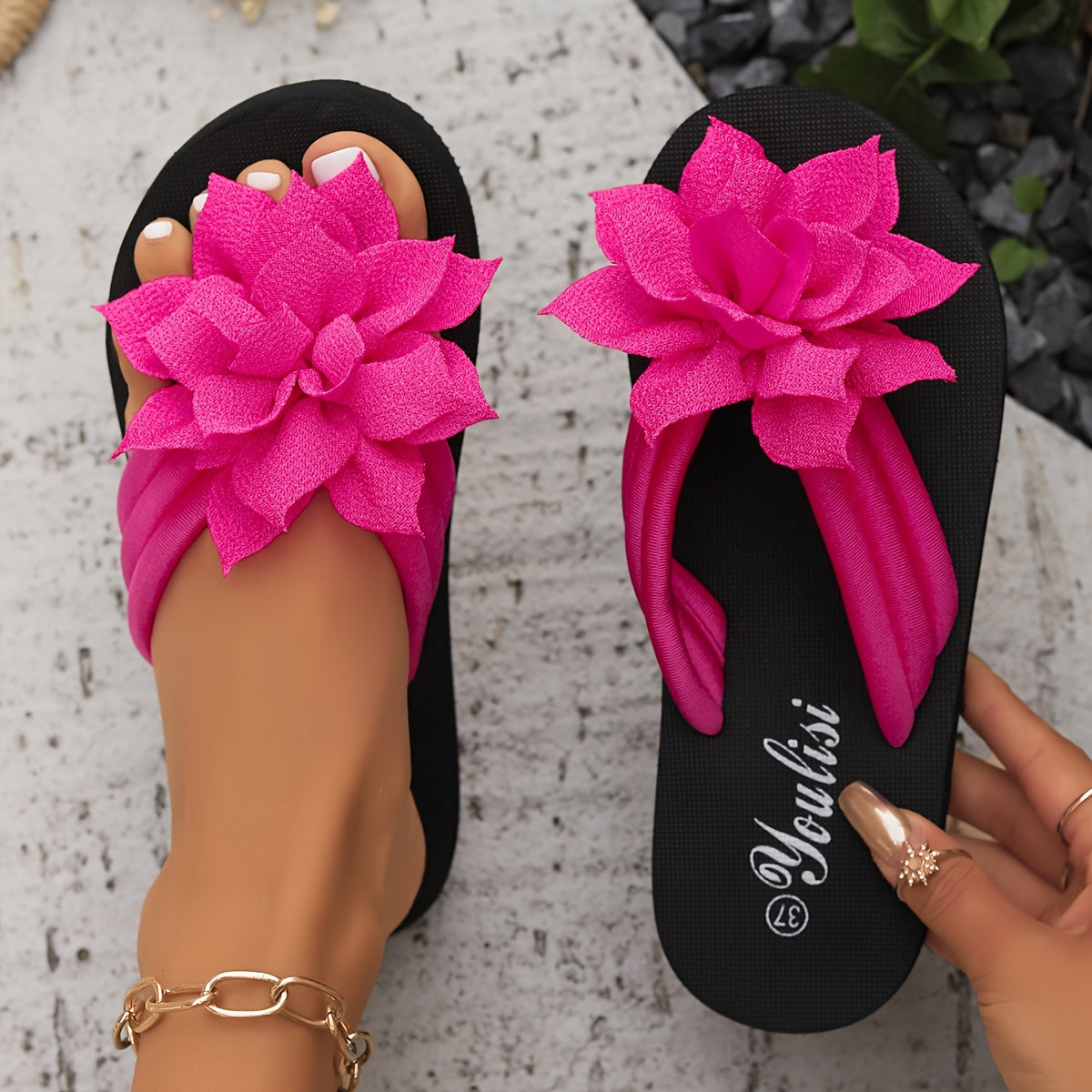 Livia | Sandales Fleur Élégante