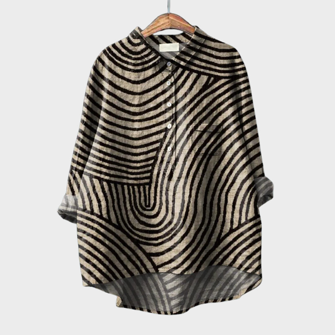 Jacinthe | Blouse Graphique Moderne