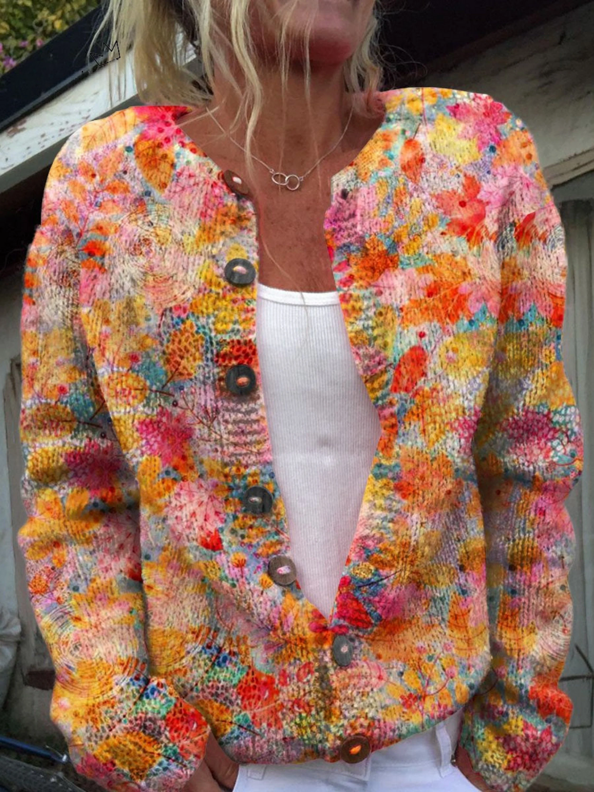 Sandrine | Cardigan Aquarelle Multicolore