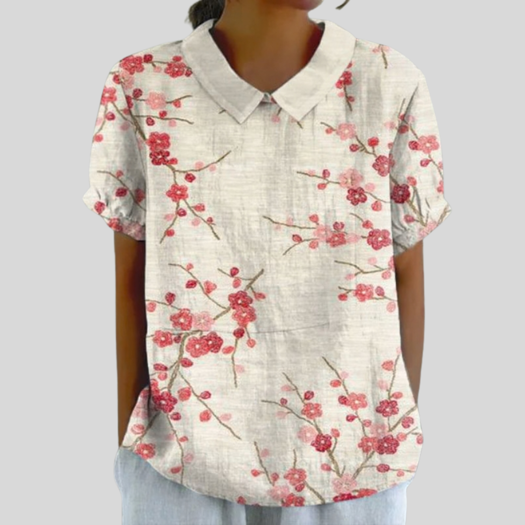 Florence | Blouse Fleurie Épurée