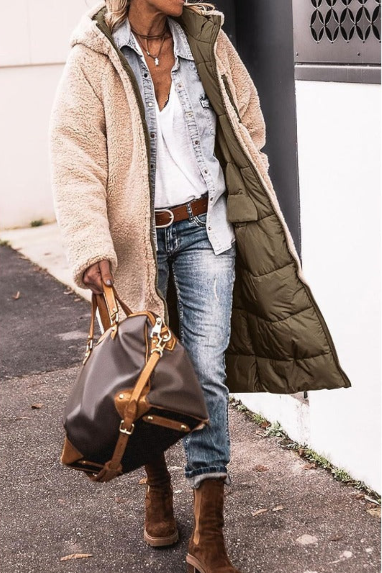 Anny - Manteau Réversible Élégant