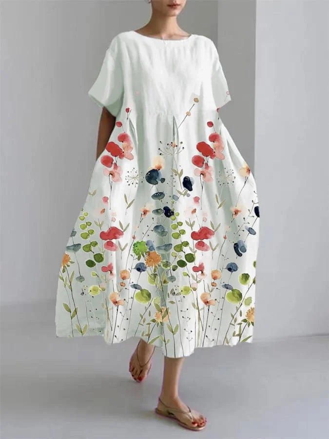Liliana | Robe Longue Fleurie Poétique