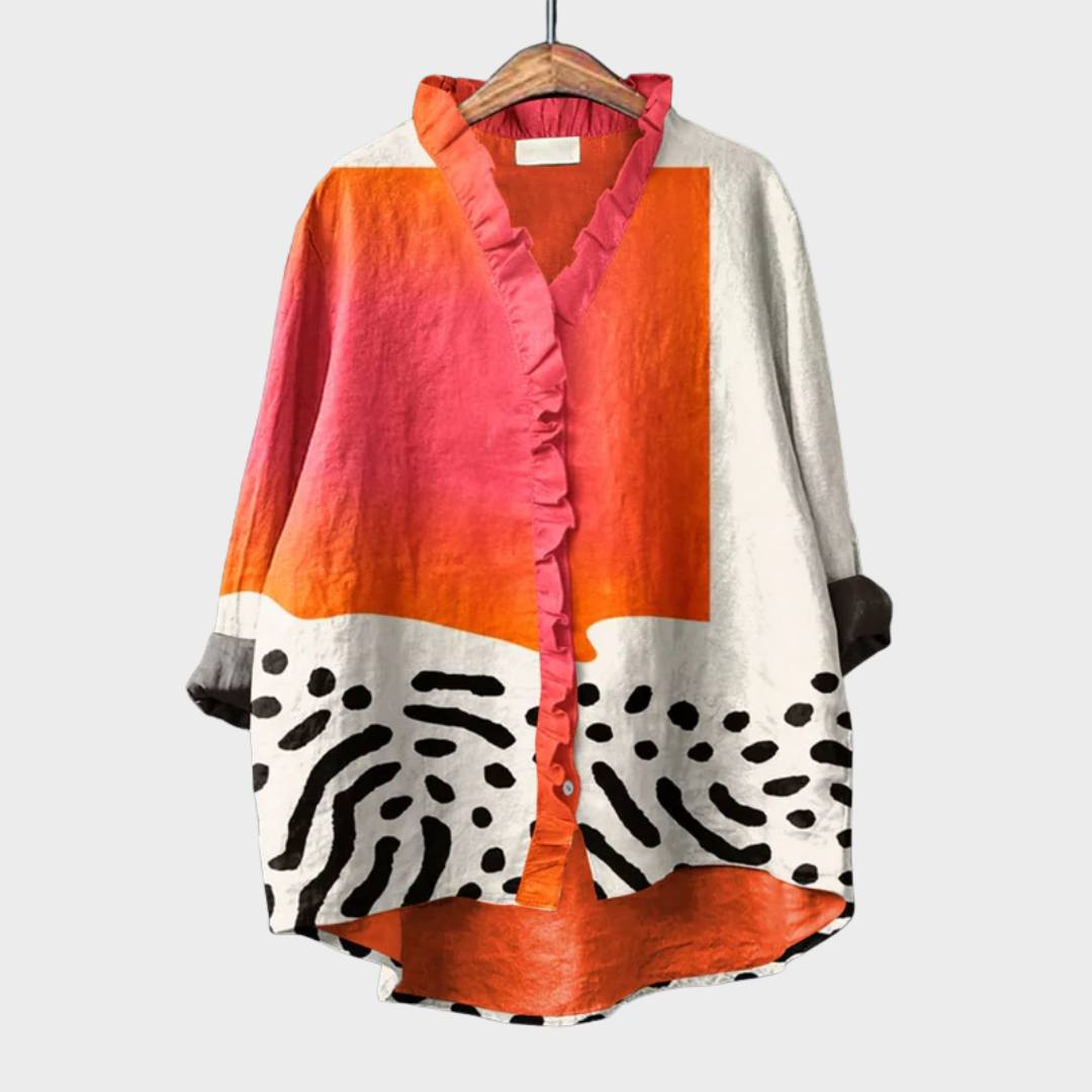 Garance | Blouse Graphique Moderne