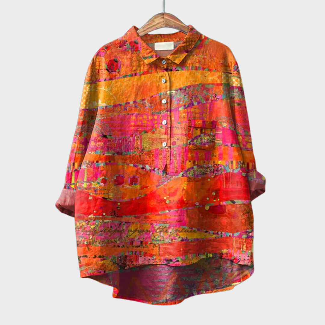Philomène | Blouse Artistique Vibrante
