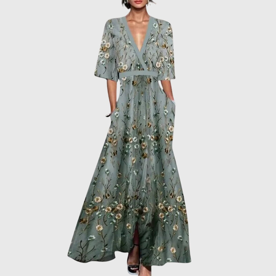 Victoire | Robe Maxi Florale Élégante