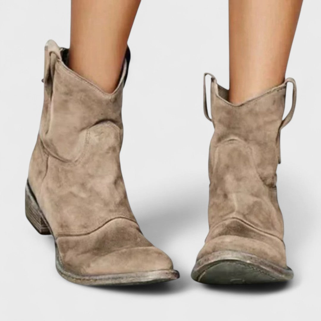 Daphné | Bottines Western Suédées