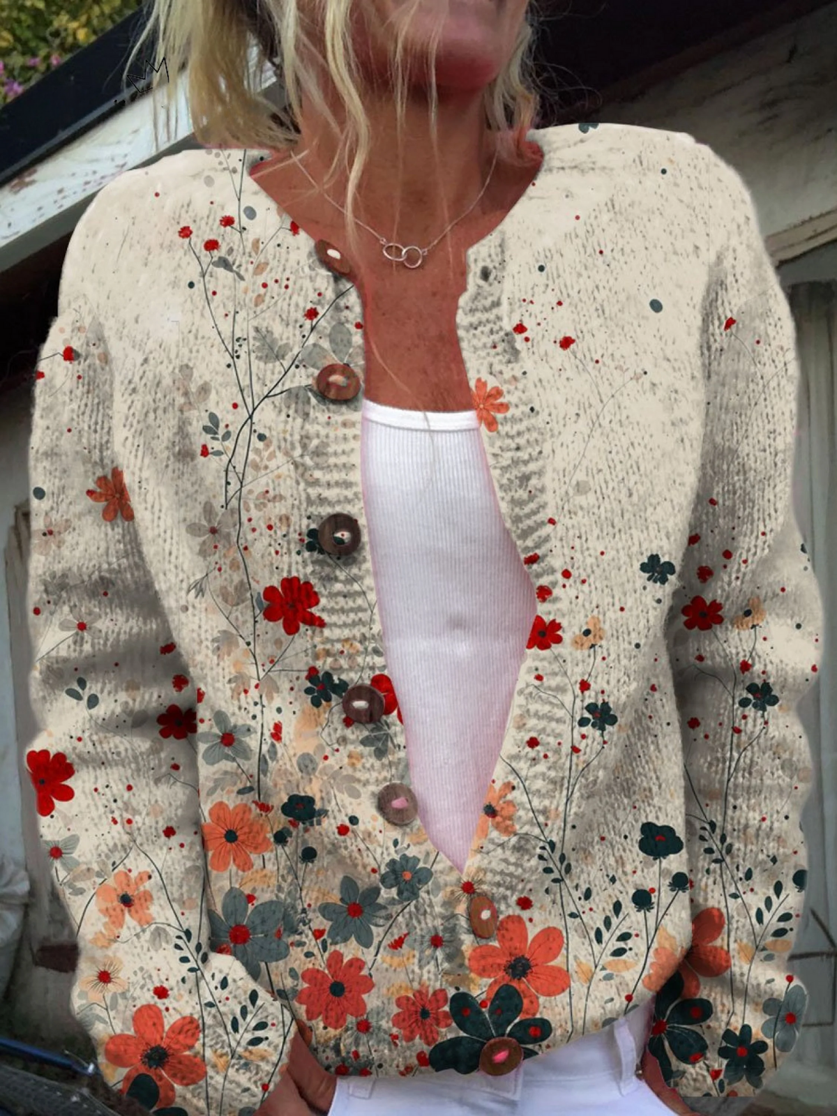 Charlotte | Cardigan Fleurs Sauvages