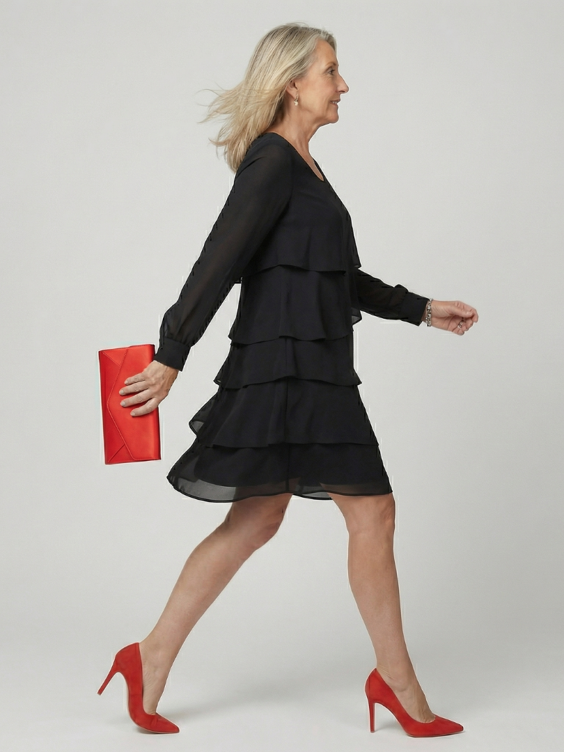 Lila | Robe à couches propre longueur genou