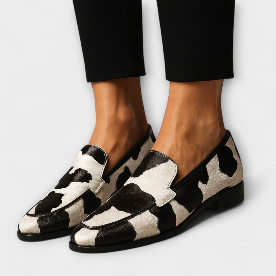 Pauline | Mocassins Imprimé Contrasté