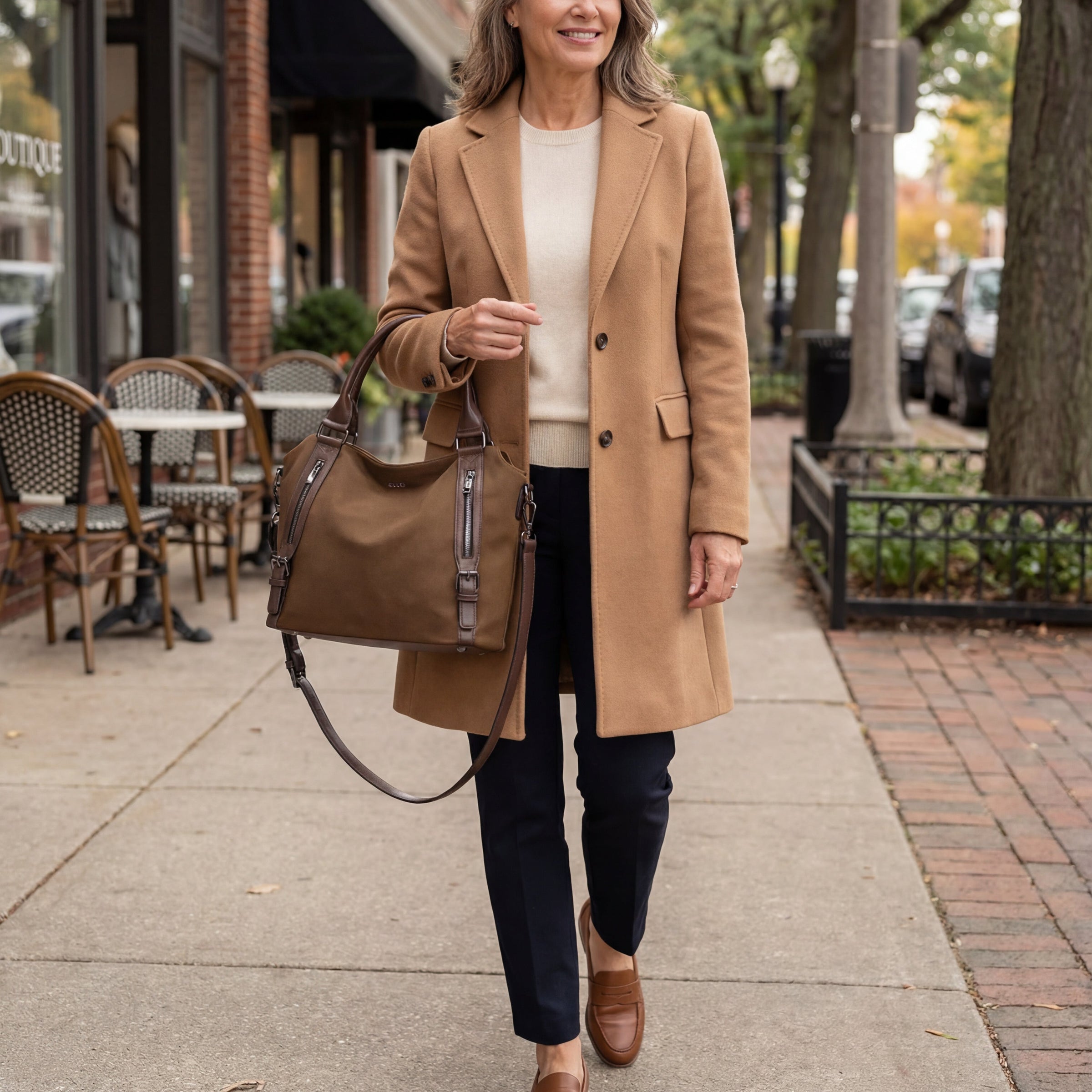 Laurine | Sac Cabas Élégant Multi-Zips