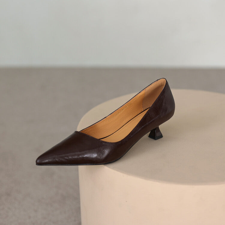 Mathilde | Escarpins Fins à Talon Bas
