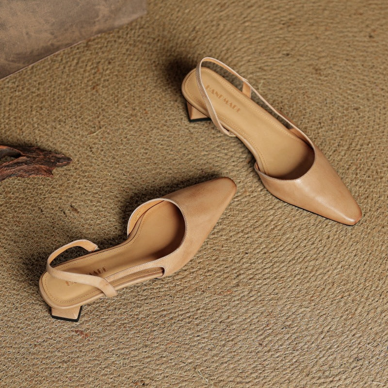 Élina | Escarpins Slingback en Cuir