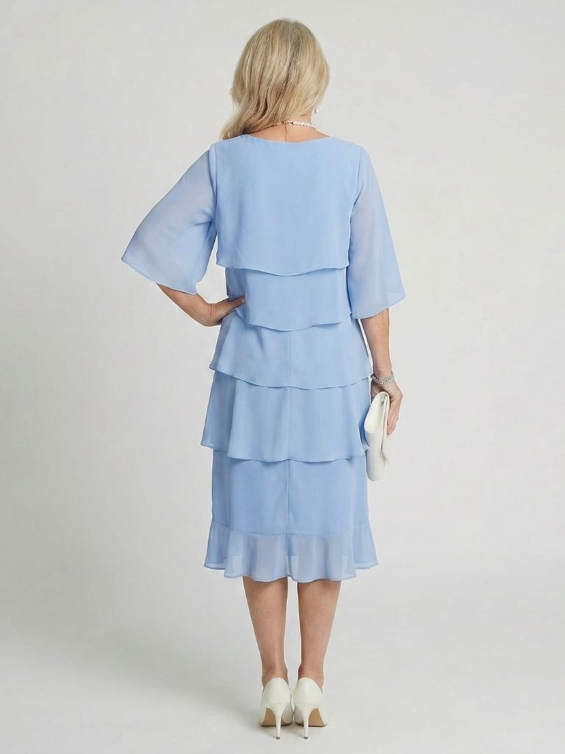 Margaux | Robe Midi à Volants