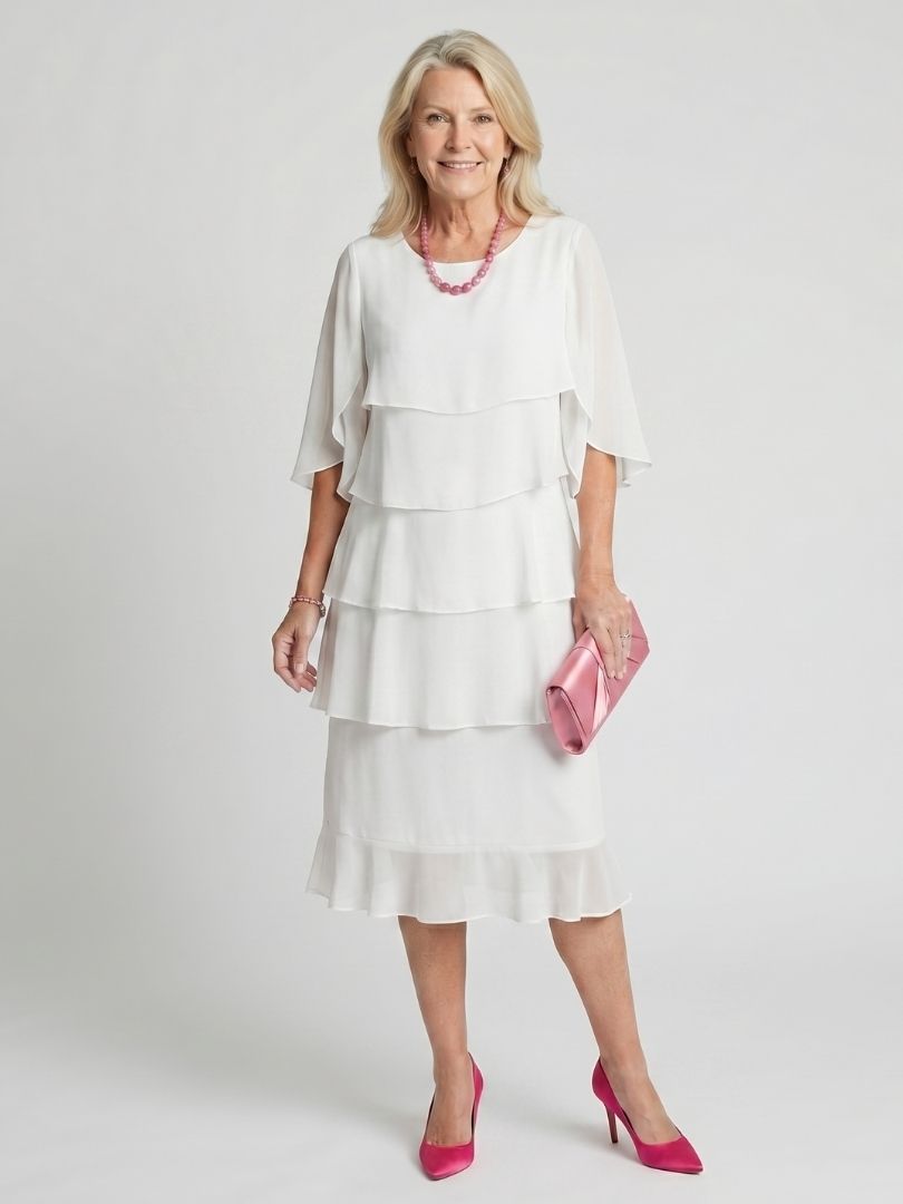 Margaux | Robe Midi à Volants