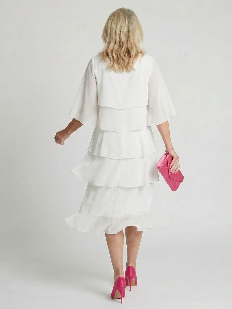 Margaux | Robe Midi à Volants
