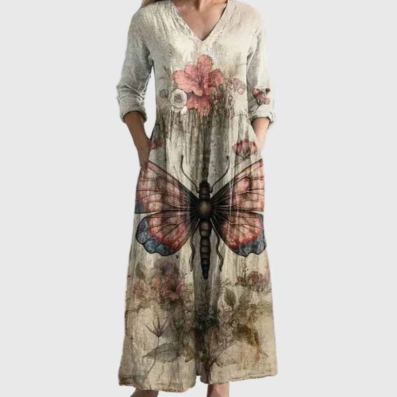Lucienne | Robe Maxi Patchwork Floral