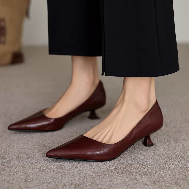 Mathilde | Escarpins Fins à Talon Bas