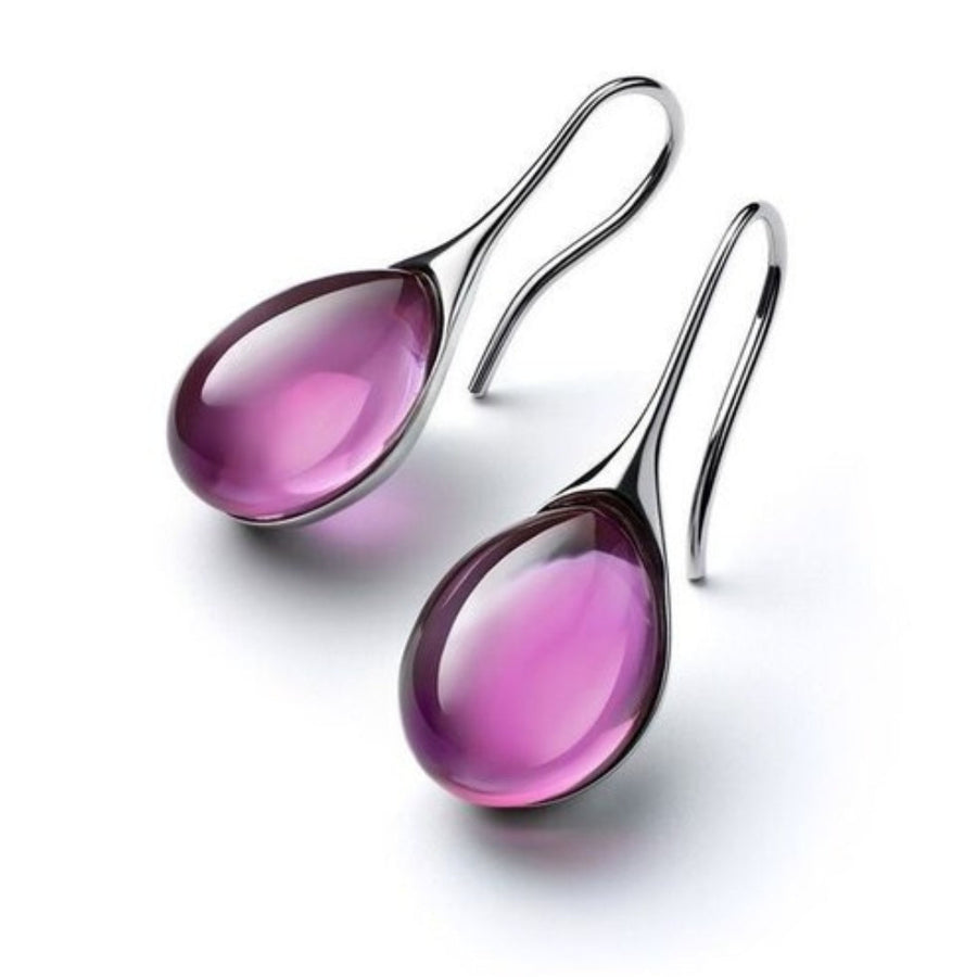 Cyrielle | Boucles d'Oreilles Gouttes Cristallines