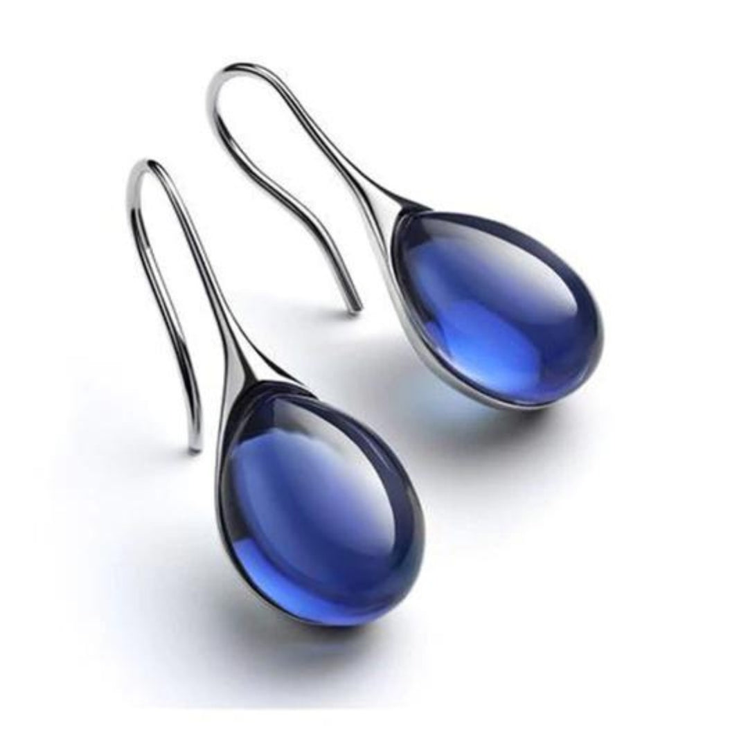 Cyrielle | Boucles d'Oreilles Gouttes Cristallines