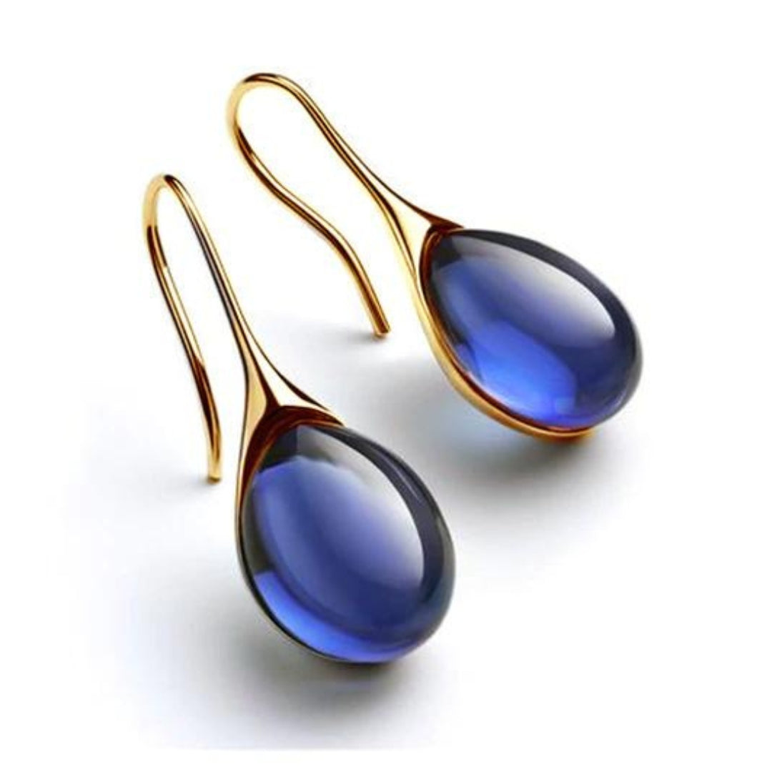 Cyrielle | Boucles d'Oreilles Gouttes Cristallines