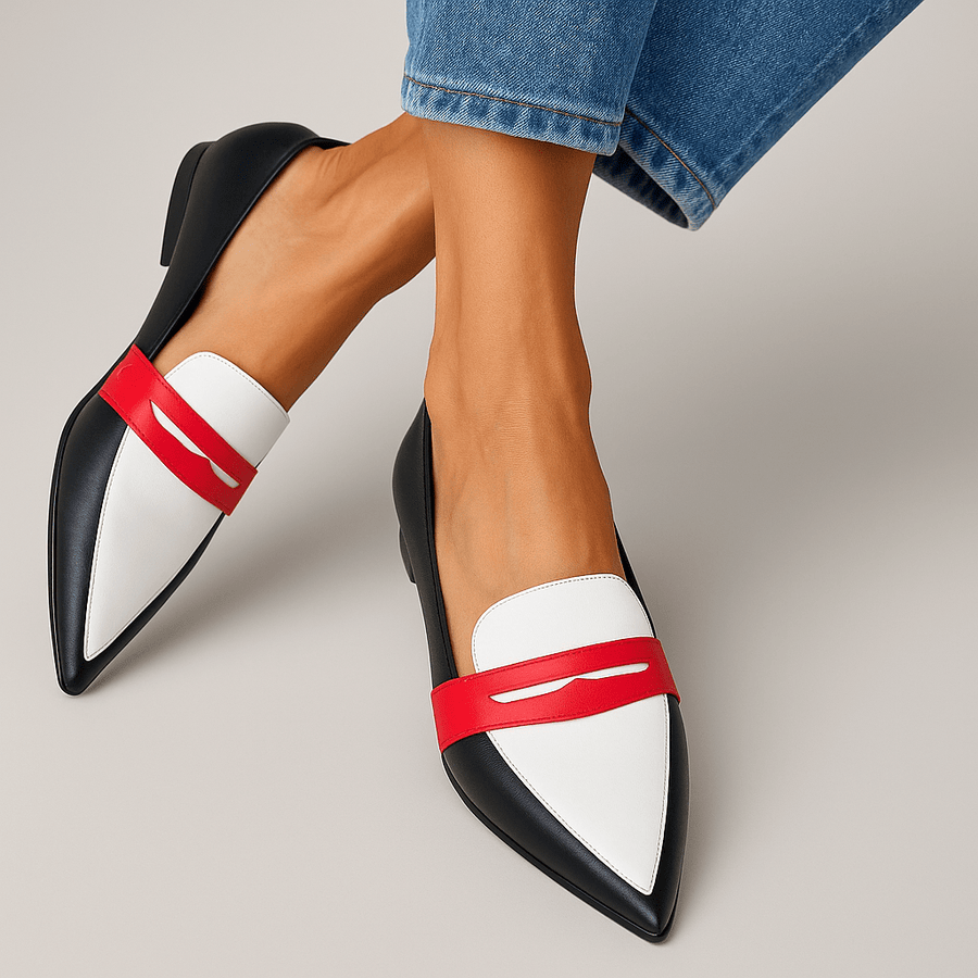 Chloé | Mocassins Bout Pointu Tricolores