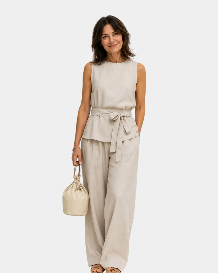 Iseultine | Ensemble deux pièces avec haut sans manches et pantalon