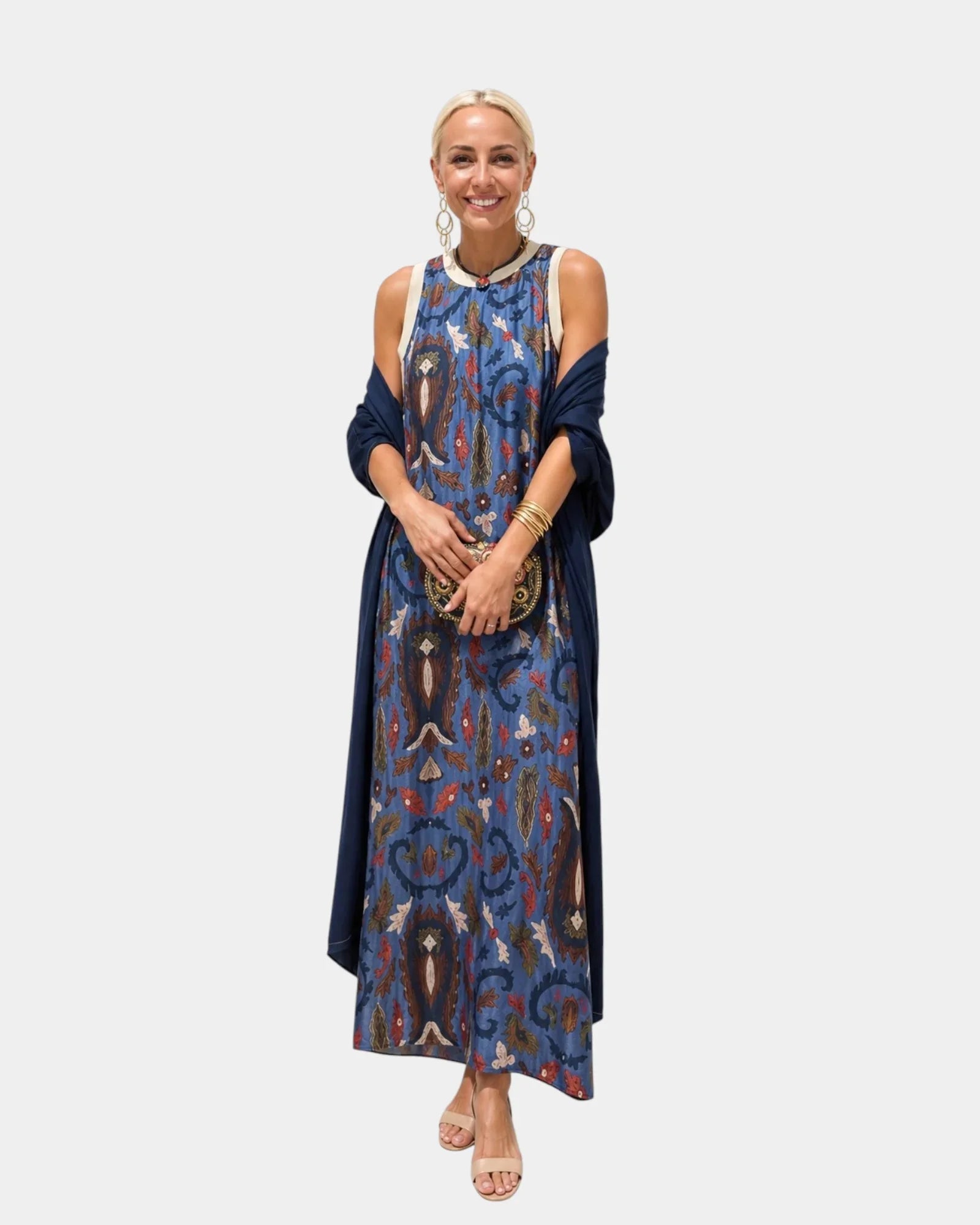 Lynette | Ensemble avec robe et gilet léger