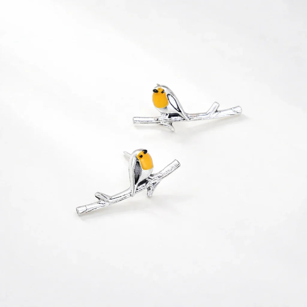 Flora | Boucles d'oreilles Cartoon Oiseau