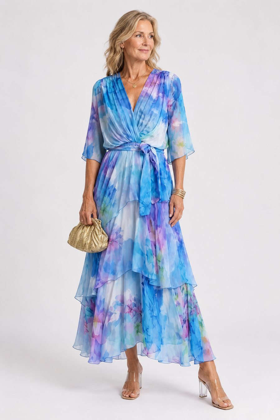 Gilda | Robe avec ceinture à nouer