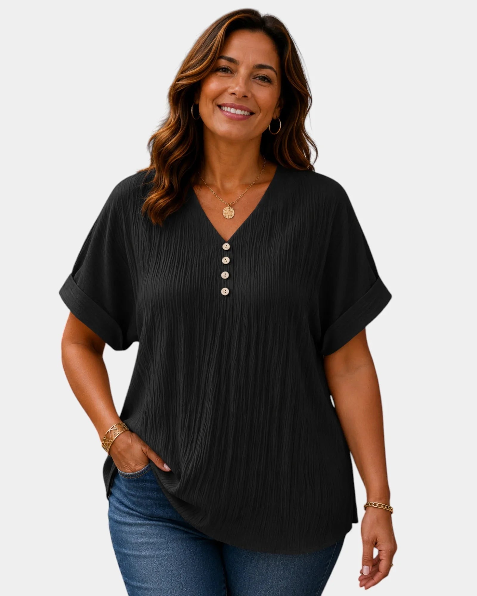 Alwena | Blouse à décolleté en V