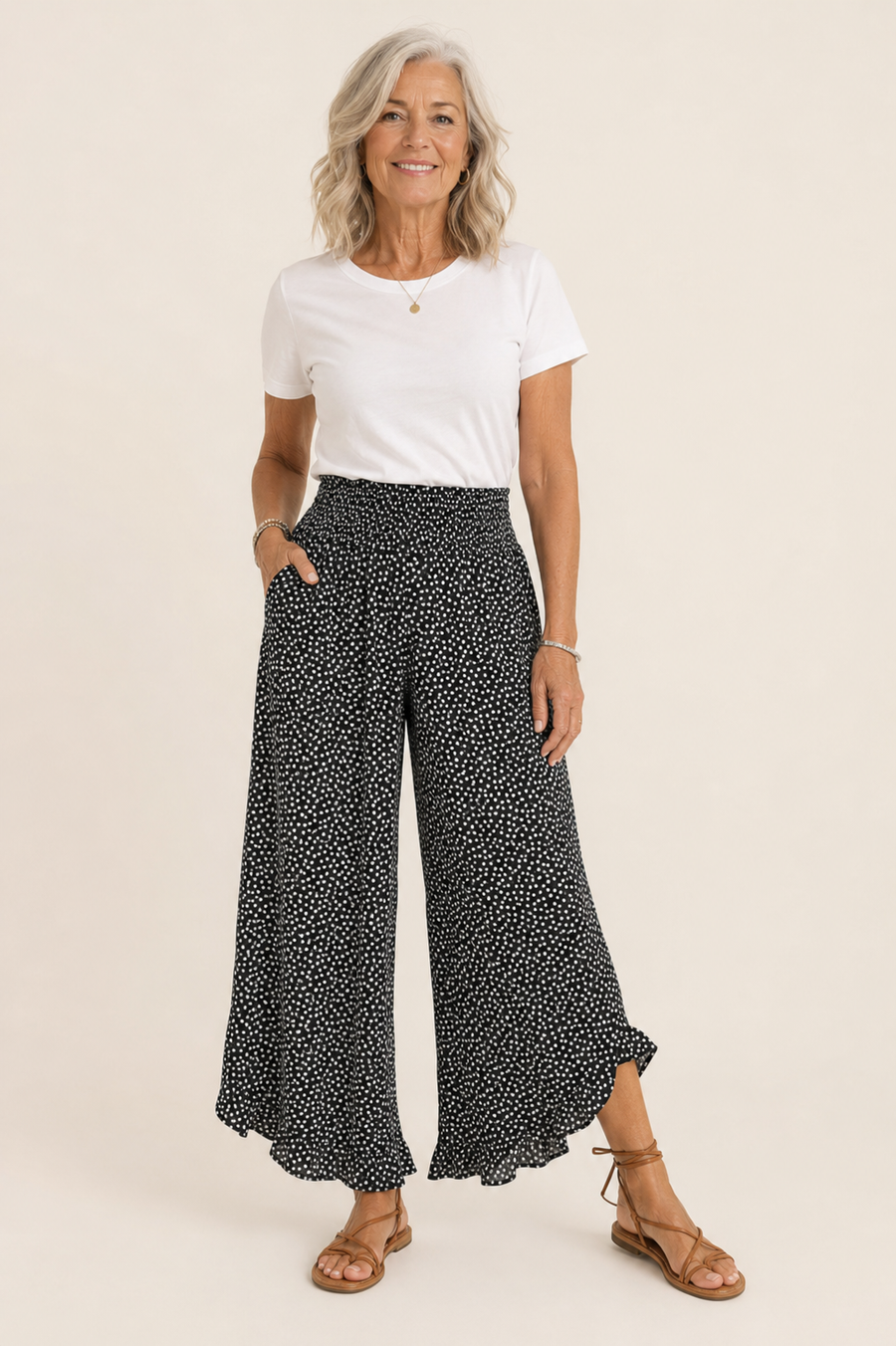 Marielle | Pantalons larges légers – Amincissants, Confortables & Chics