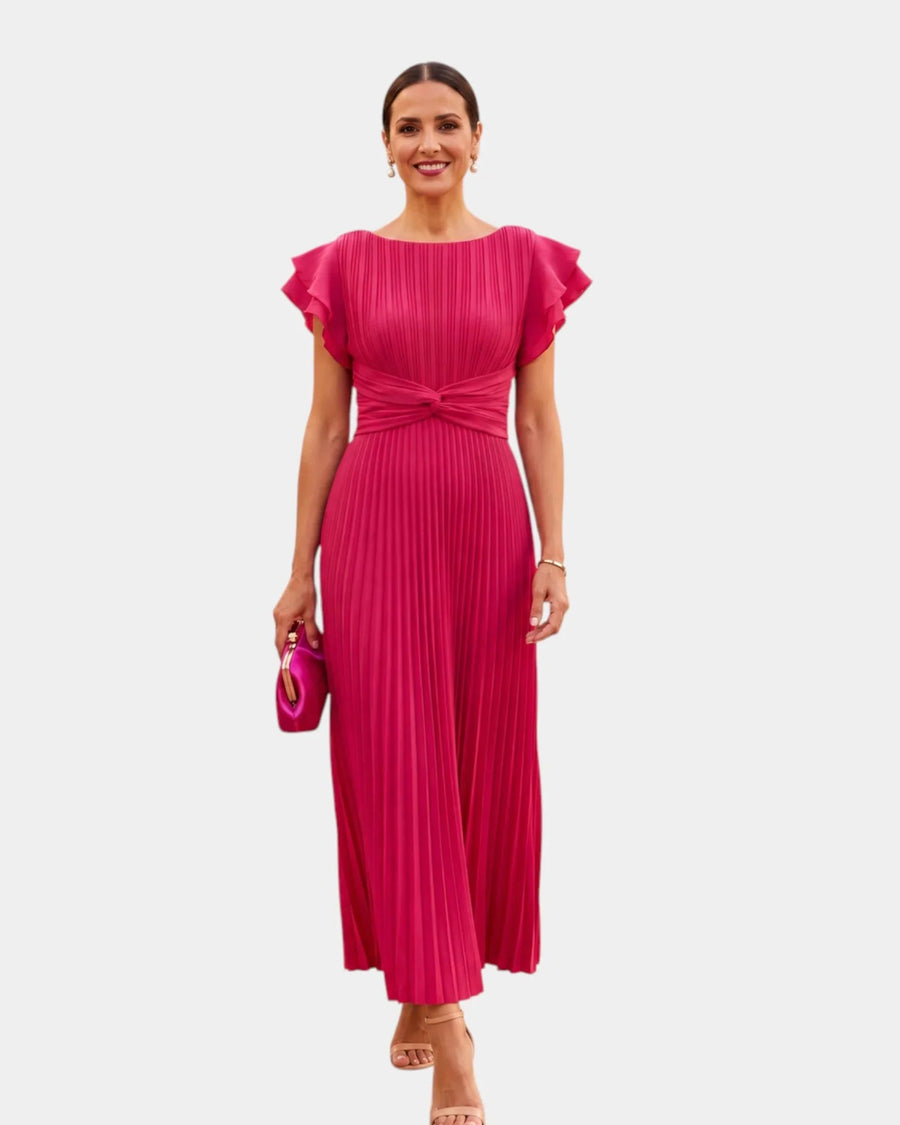 Wiam | Robe maxi plissée élégante