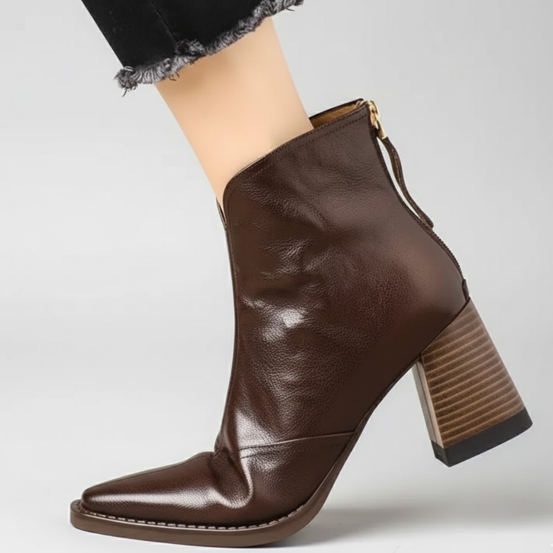 Adèle | Bottines de Luxe à Talon Moyen