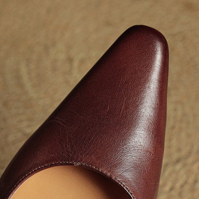 Élina | Escarpins Slingback en Cuir