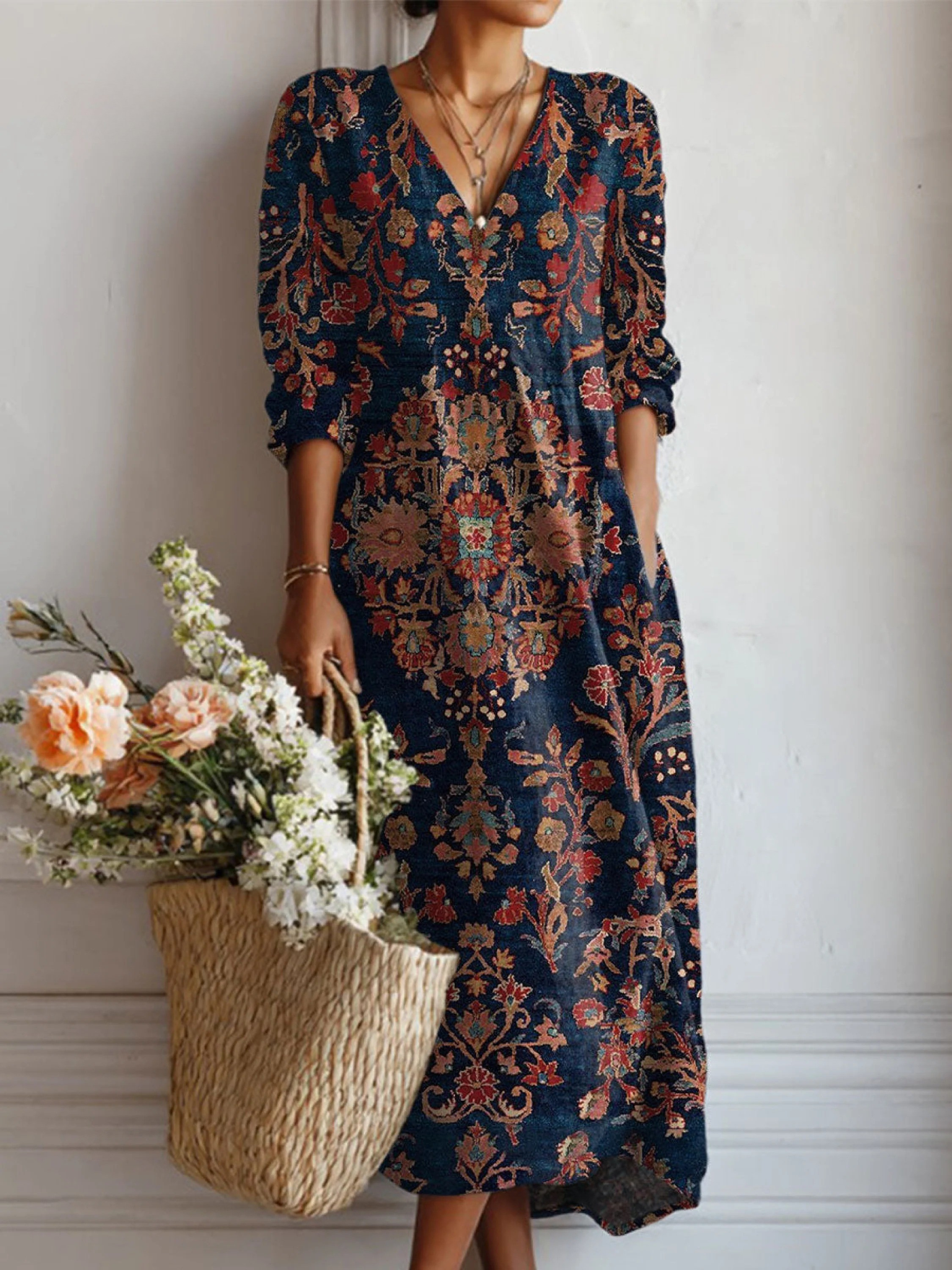 Sidonie | Robe Imprimée Élégante