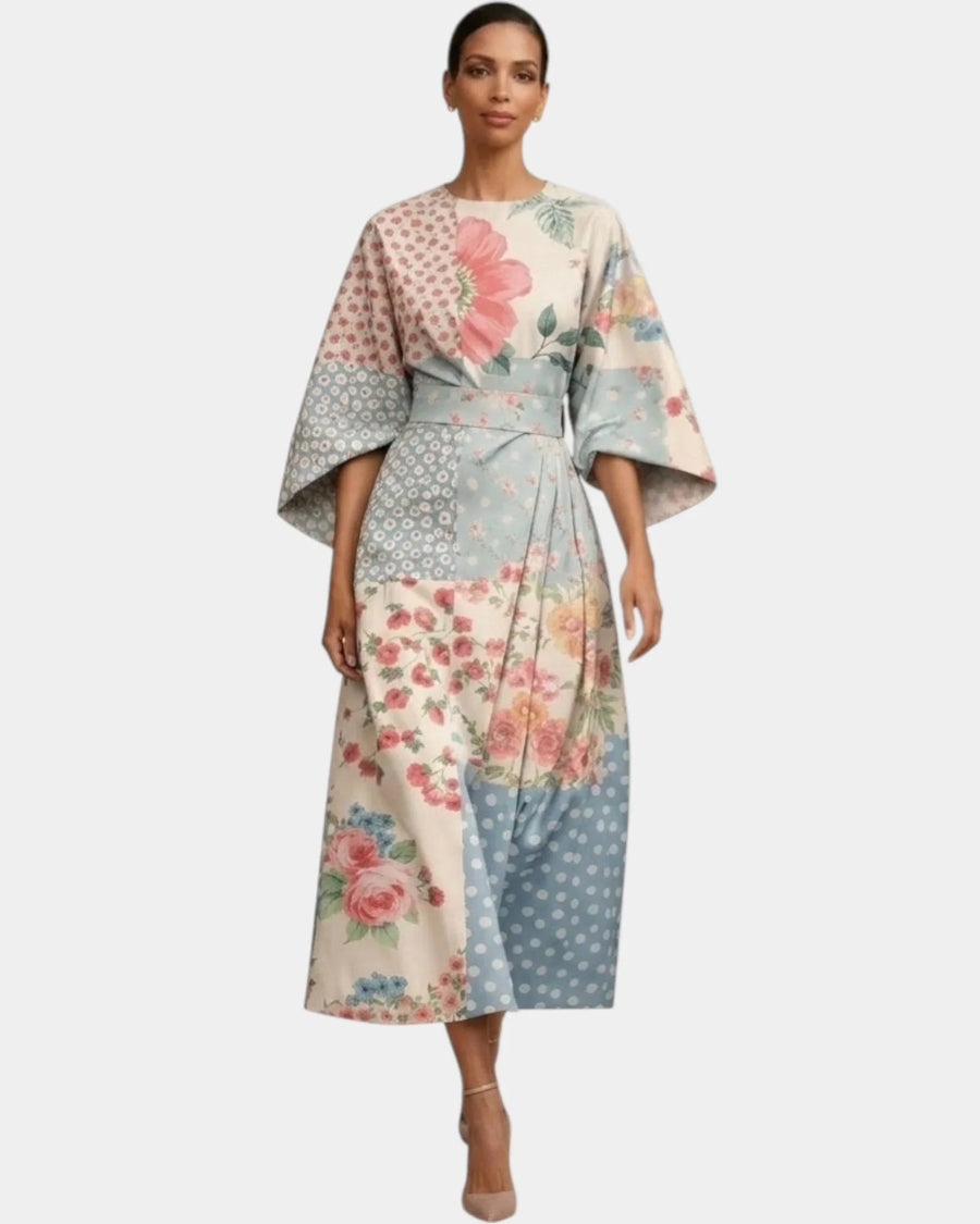 Vera | Robe midi fleurie