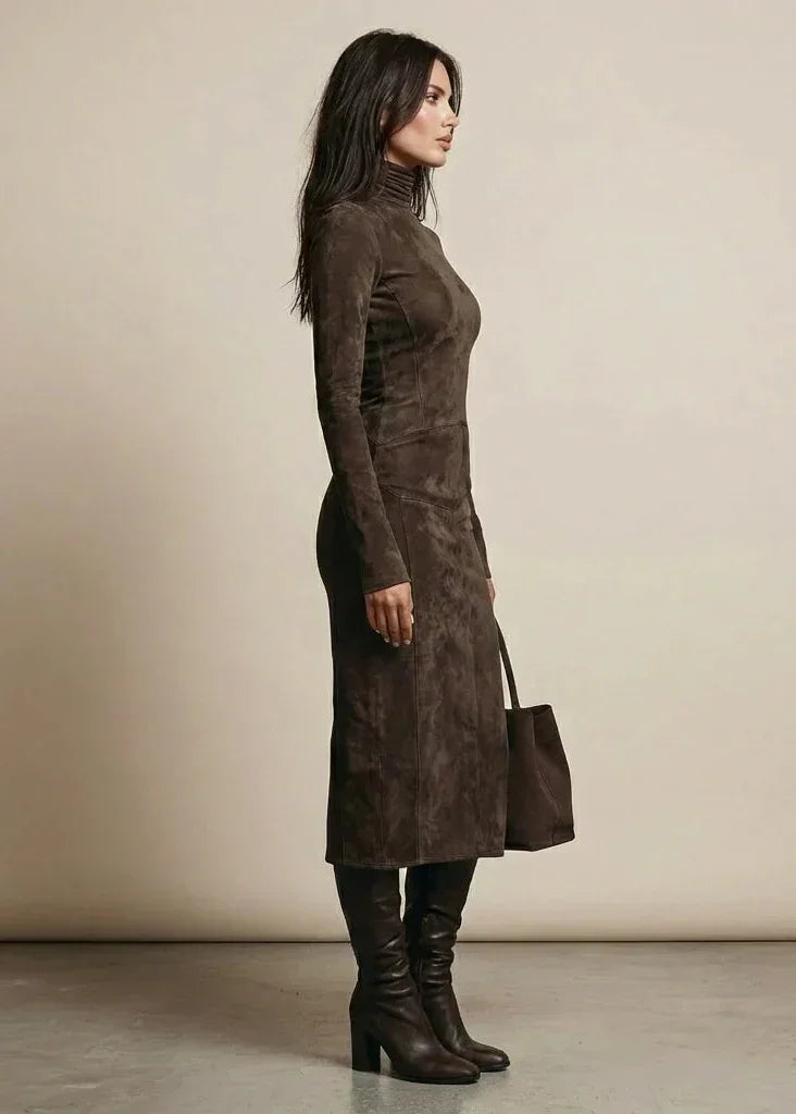 Sara | Robe Midi en Velours