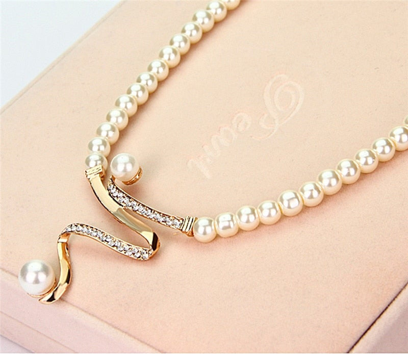 Noélie | Collier Volute Perlière