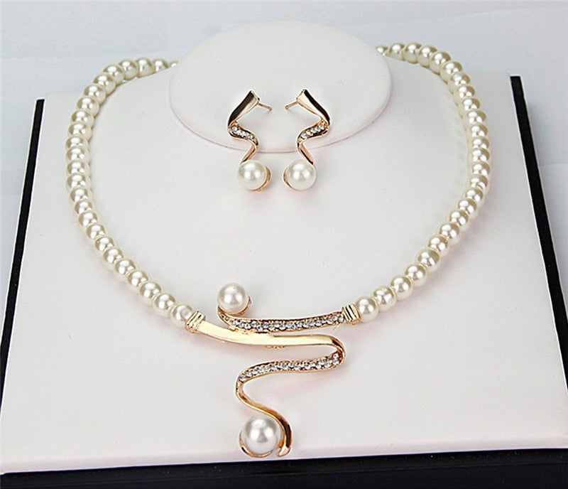 Noélie | Collier Volute Perlière