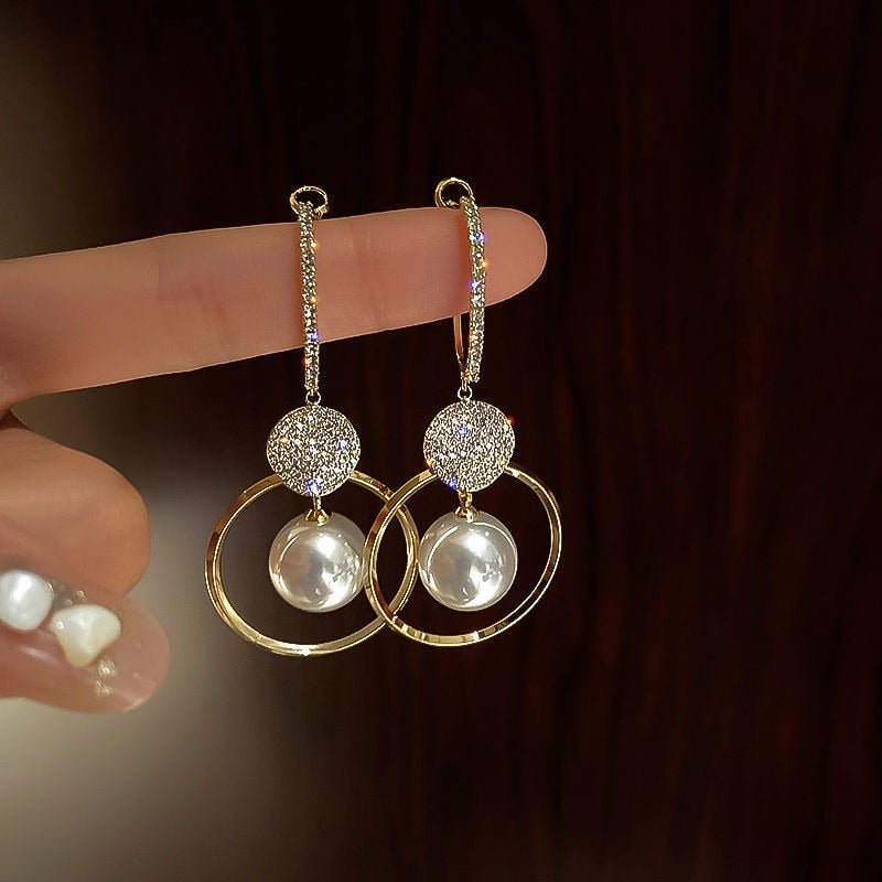 Léocadie | Boucles d'Oreilles Perles Célestes