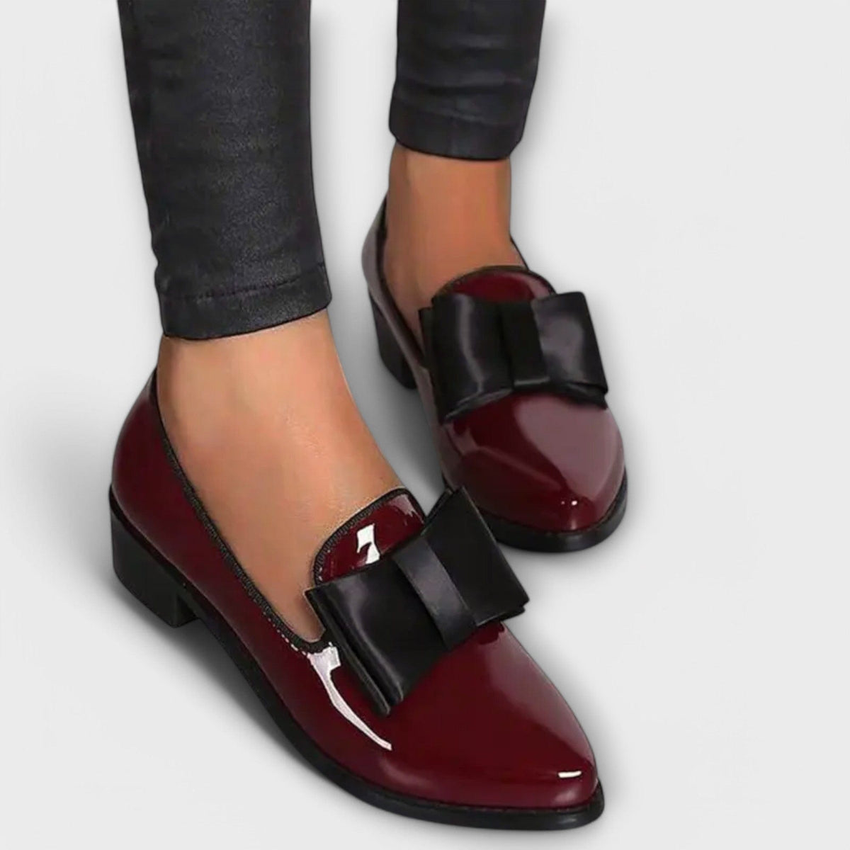 Charlotte | Mocassins Vernis à Nœud