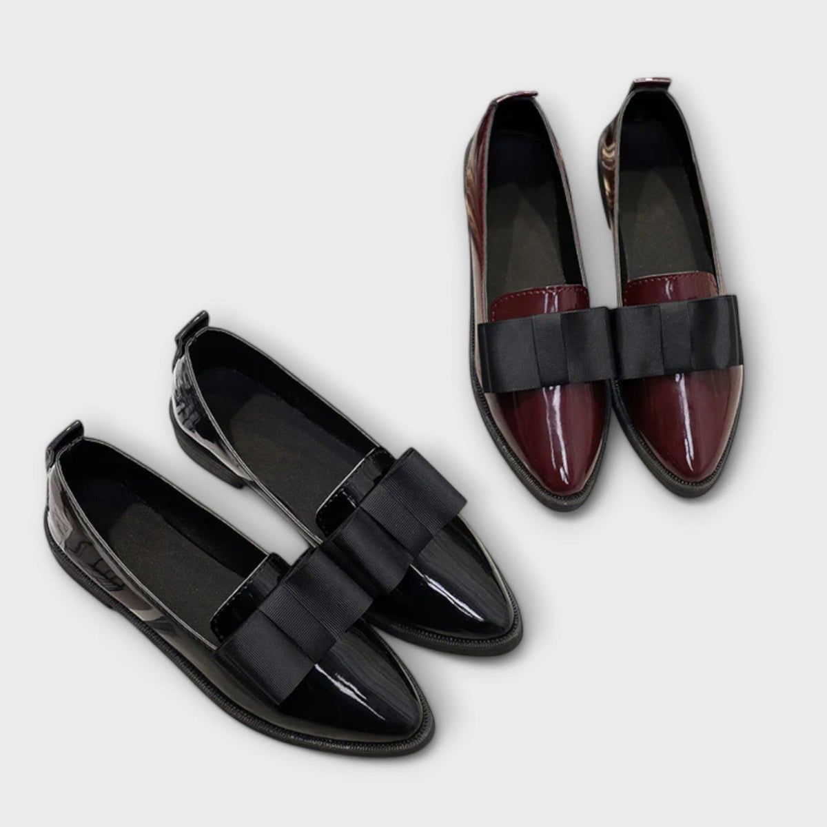 Charlotte | Mocassins Vernis à Nœud