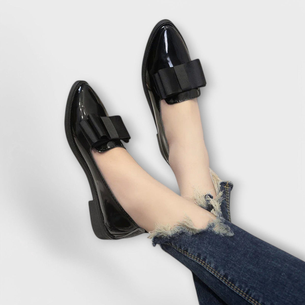 Charlotte | Mocassins Vernis à Nœud