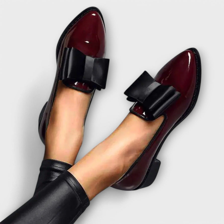 Charlotte | Mocassins Vernis à Nœud