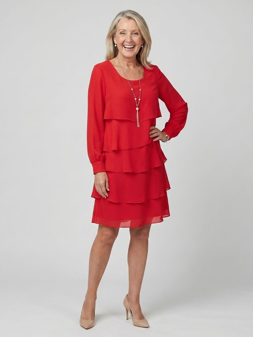 Lila | Robe à couches propre longueur genou