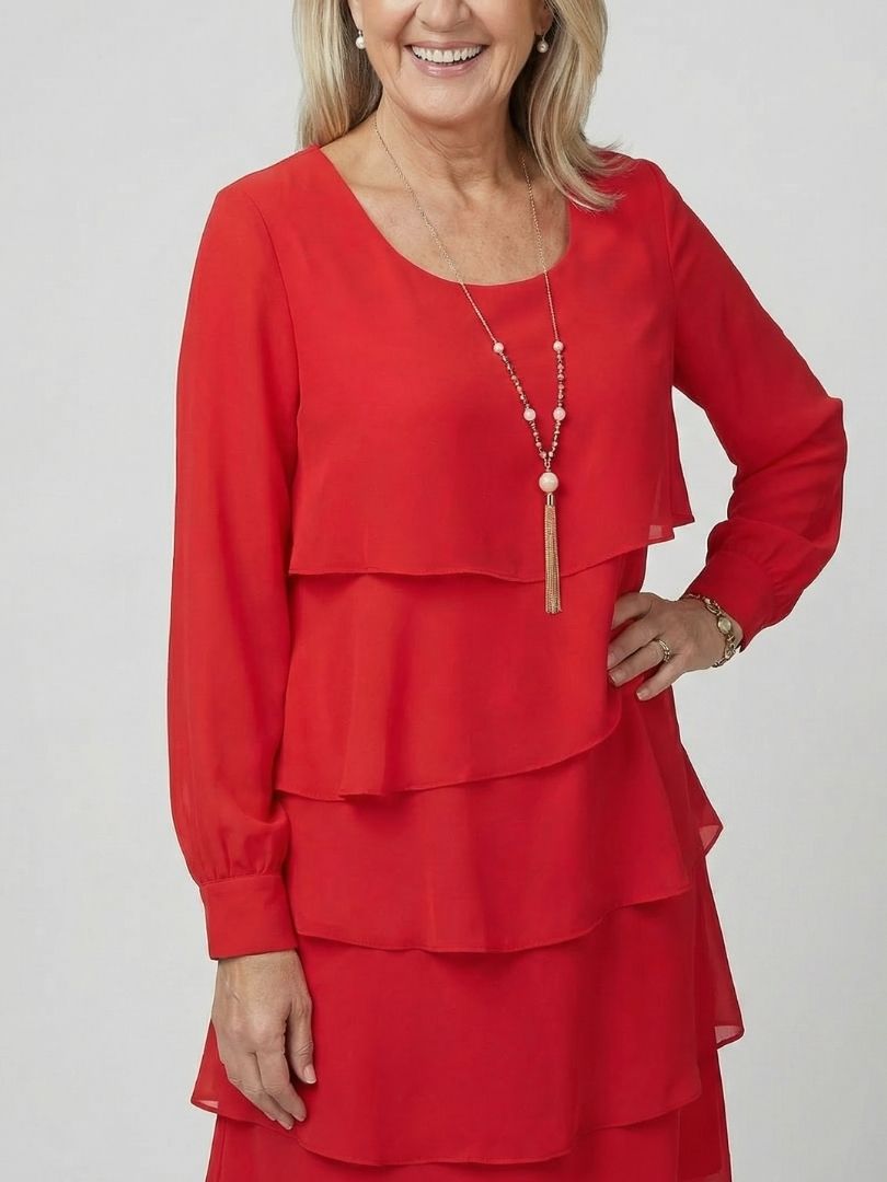 Lila | Robe à couches propre longueur genou