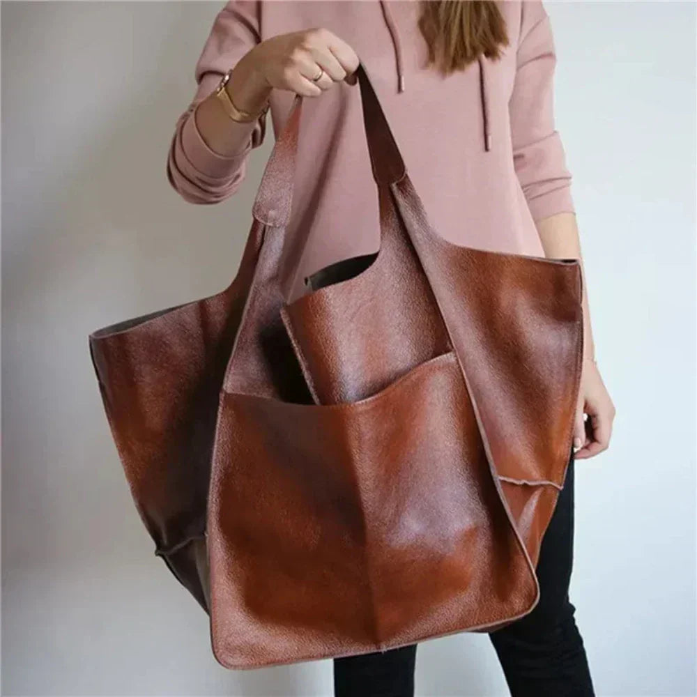 Élise | Sac Cabas Oversize Cuir Souple