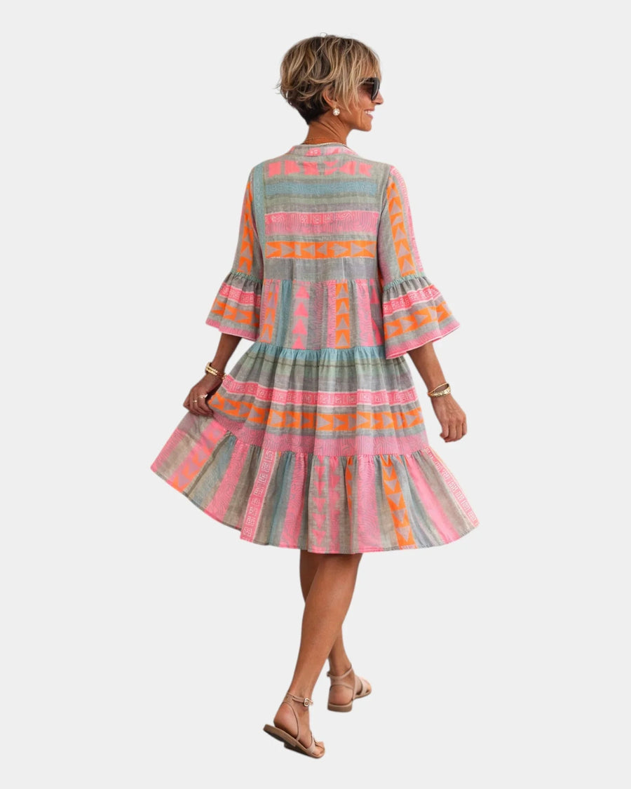 Amicie | Robe midi imprimée