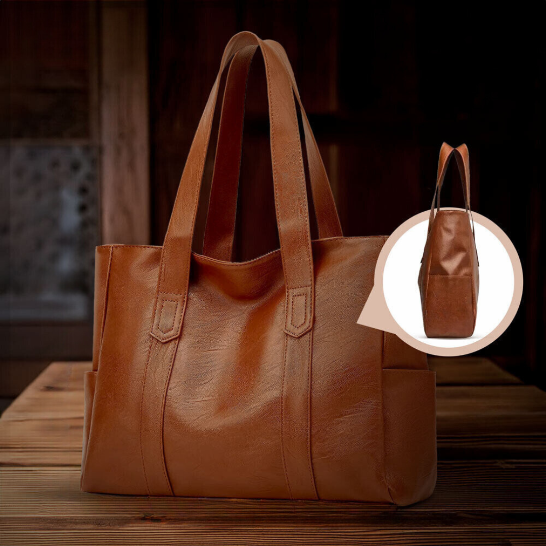 Laurine | Sac Cabas Cuir Souple Intemporel
