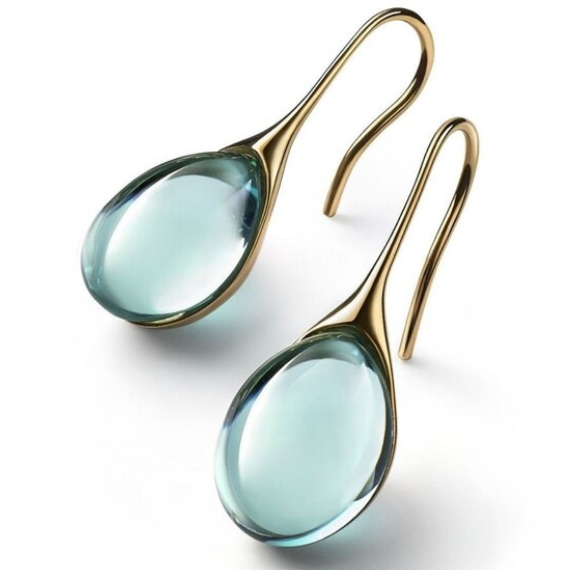 Cyrielle | Boucles d'Oreilles Gouttes Cristallines